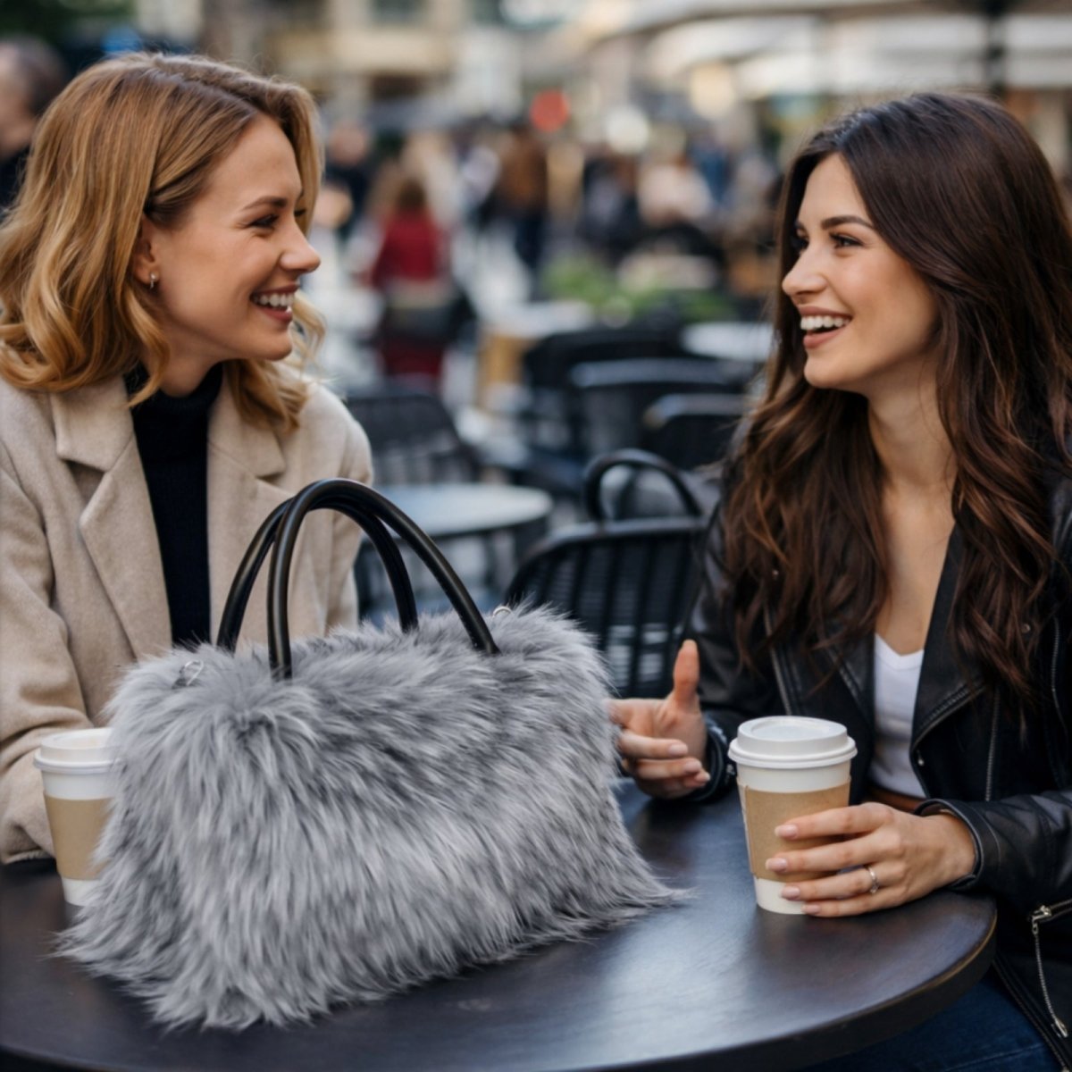 Willowbrook Tote Bag - Luxurious Faux Fur Everyday Carry - Image 5