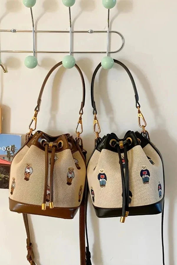 Athena Bucket Bag - PU Leather Drawstring Everyday Carry - Image 5