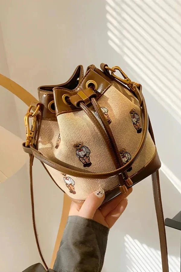 Athena Bucket Bag - PU Leather Drawstring Everyday Carry - Image 4