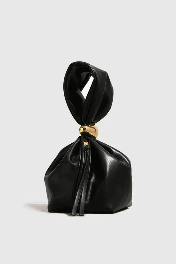 Astrae Bucket Bag - PU Leather Minimalist Wrist Carry - Image 6