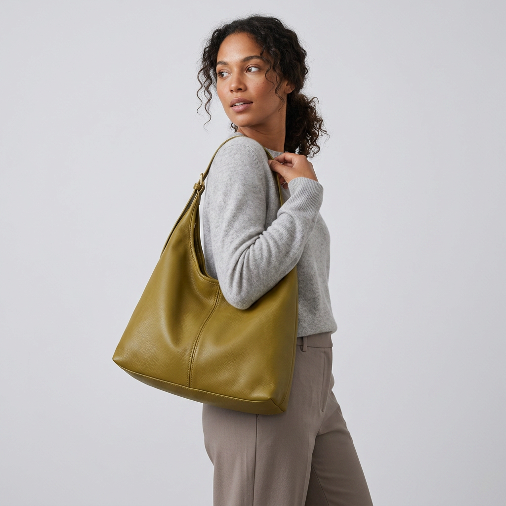 Celia Hobo Bag - PU Leather Spacious Carry - Image 2