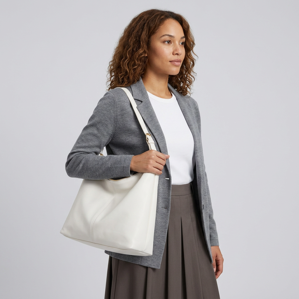 Celia Hobo Bag - PU Leather Spacious Carry - Image 11